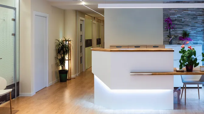 Reception area